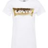 Frau Levi's | Das Perfekte T-Shirt Hsmk 17369-0453 Weiss/Gold Damen