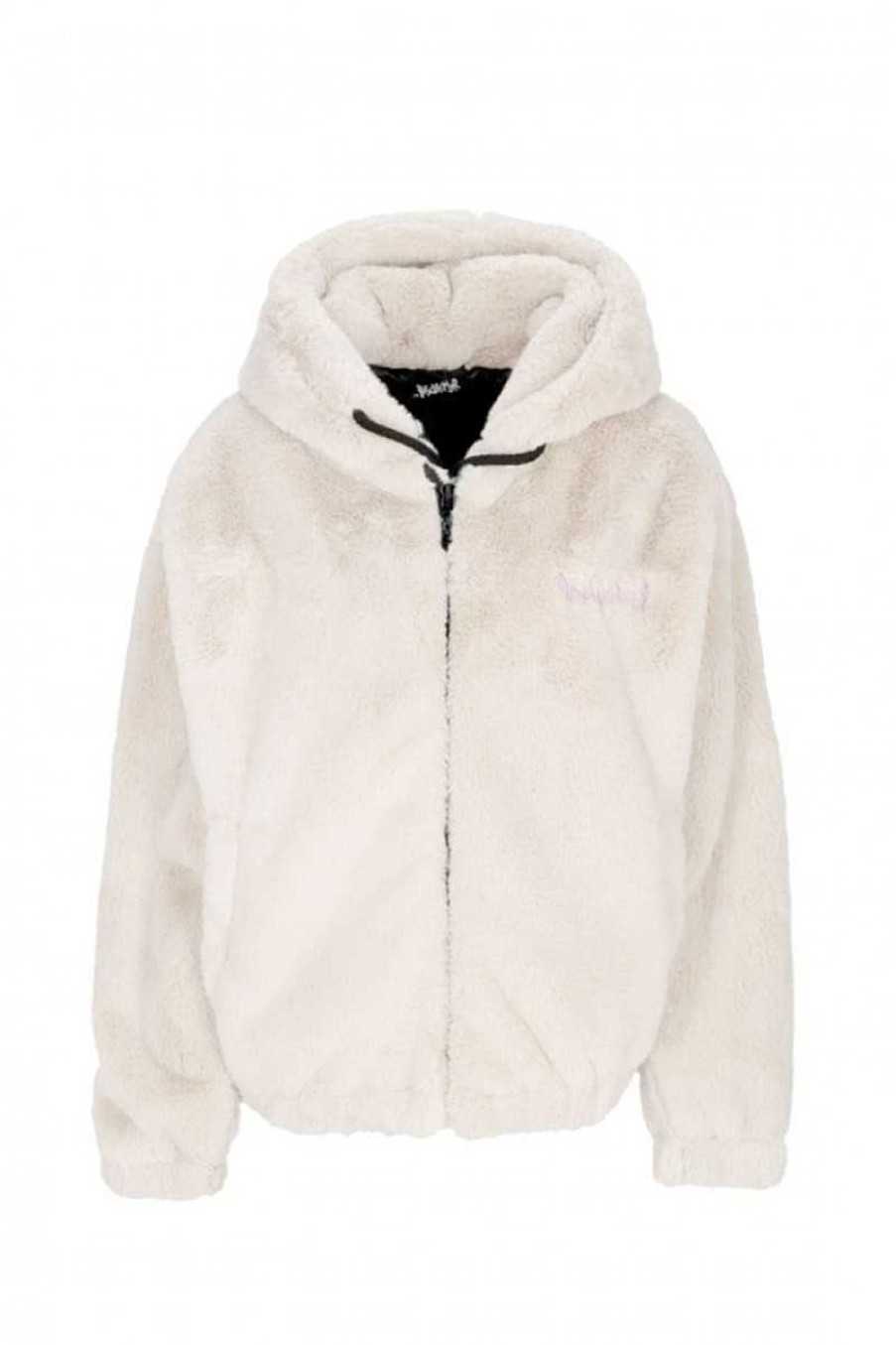 Frau Disclaimer | Eco-Pelzjacke 23Ids54143 Off White Damen