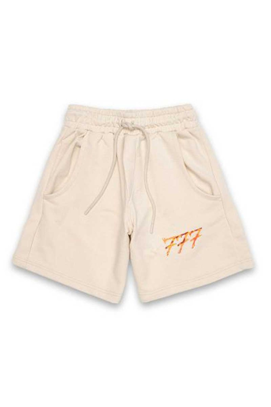 Mann 777 | Trsm144Sbe Beige Fleece-Bermudashorts Fur Herren