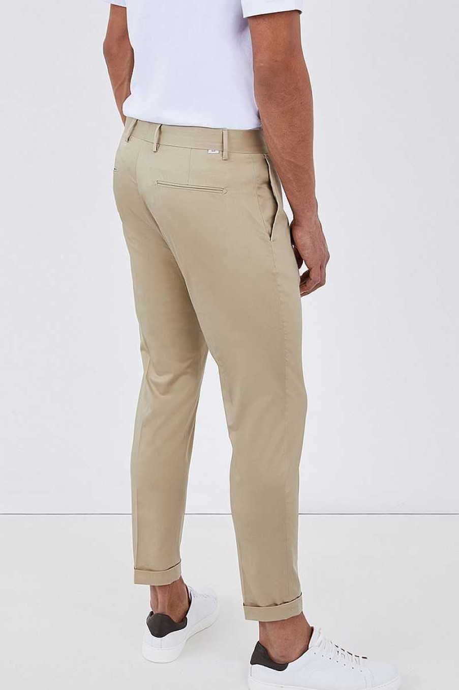 Mann Liu Jo | Slim Chinohose M122P301Capriraso Beige Herren