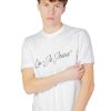 Mann Liu Jo | Giro Mc T-Shirt M223P204Signjeans Weiss Herren