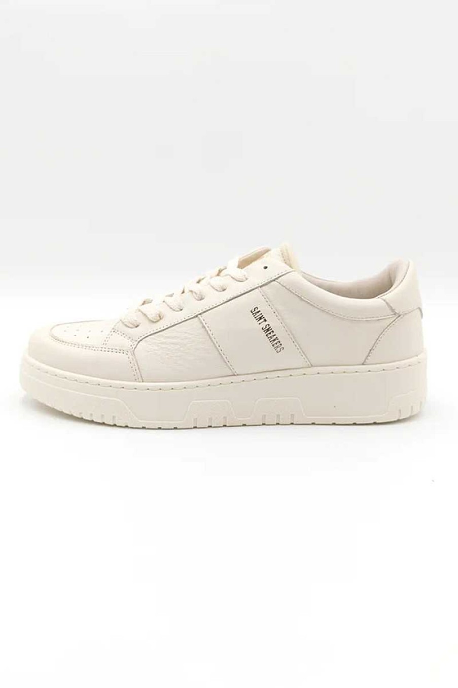 Frau Saint Sneakers | Golf Club Creme-Sneakers Fur Damen