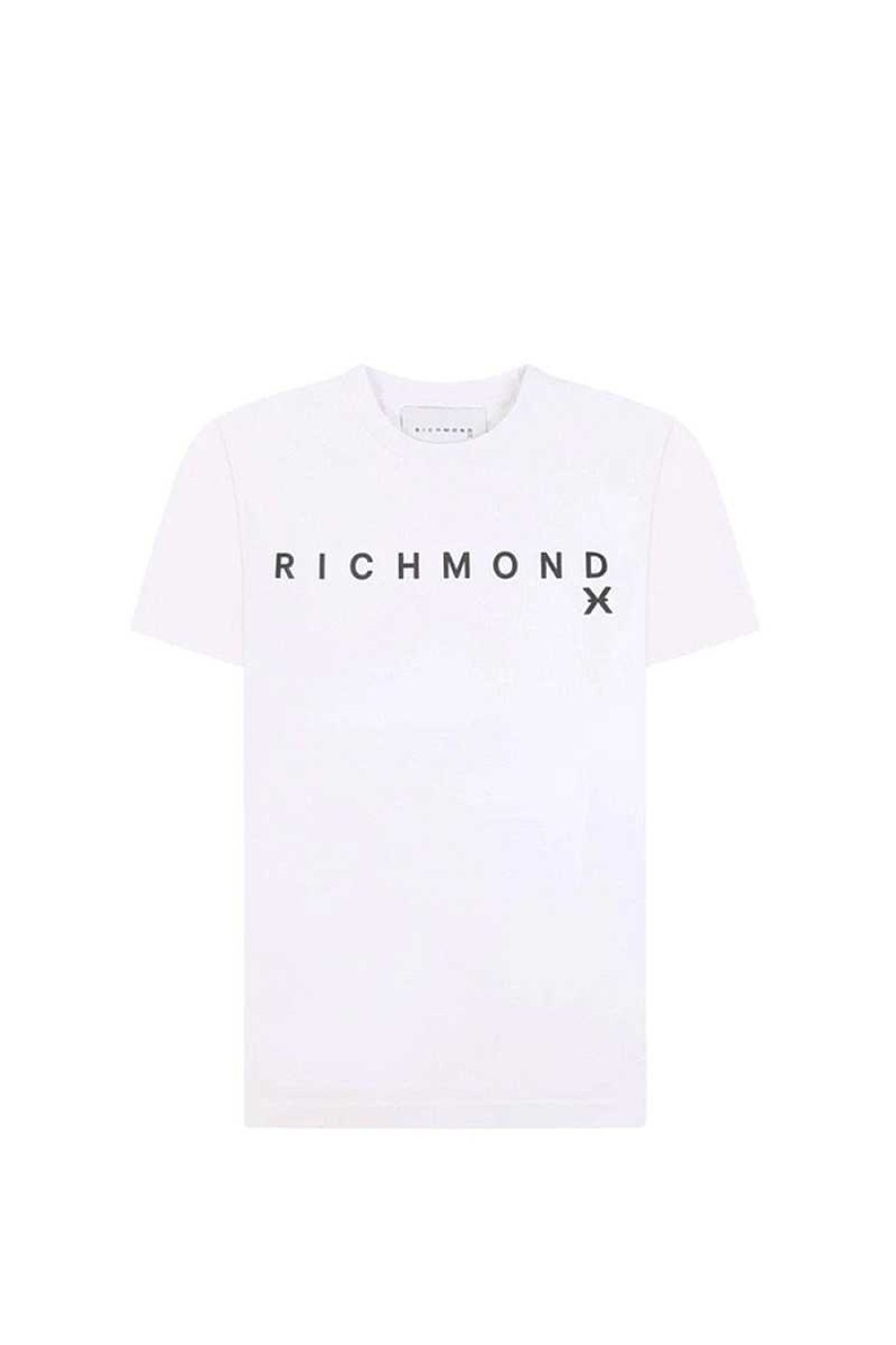 Mann Richmond | T-Shirt Burasauma23082Ts Weiss Herren