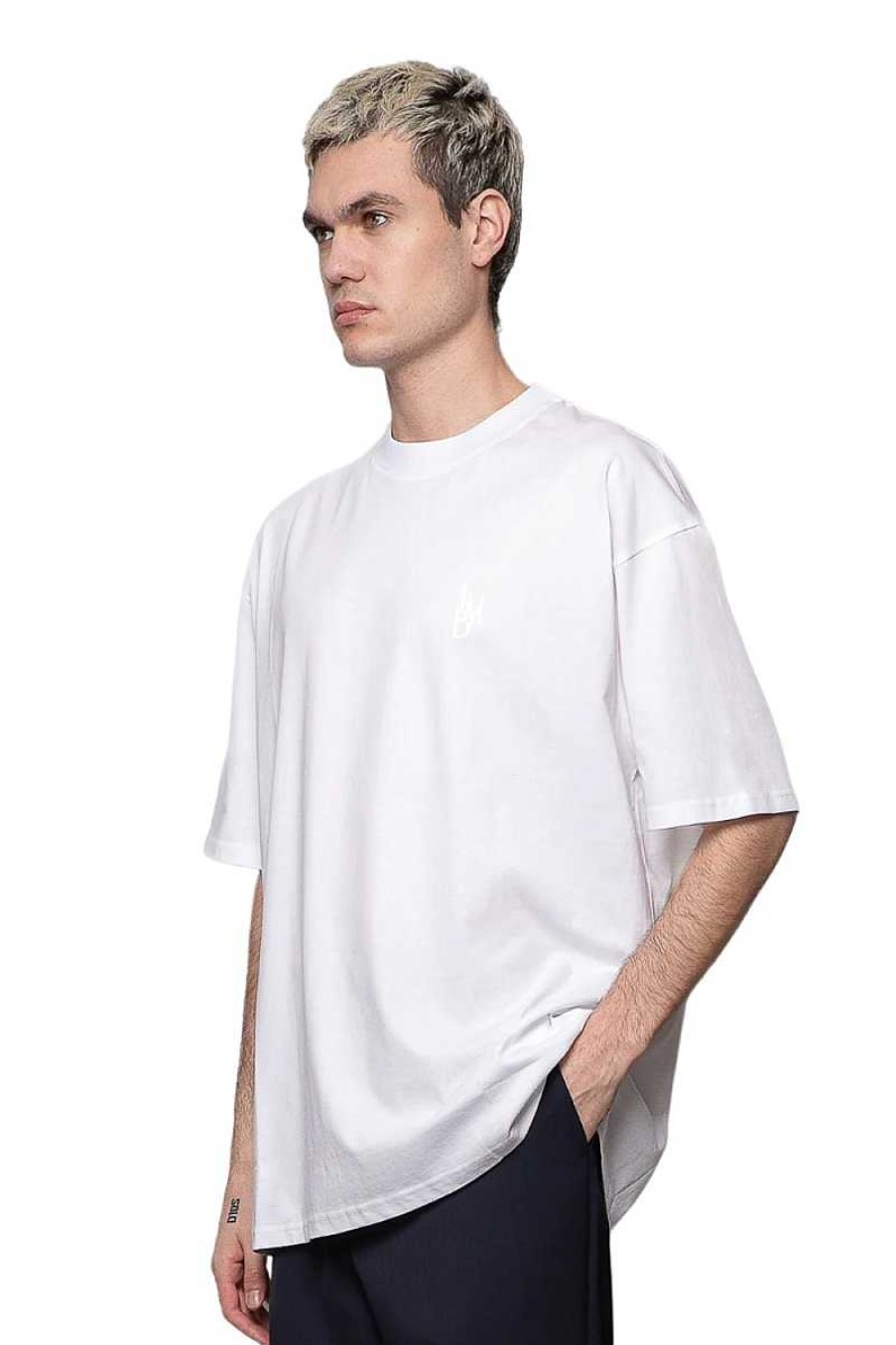 Mann Im Brian | Ubergroses T-Shirt Ts2481 Off White Herren