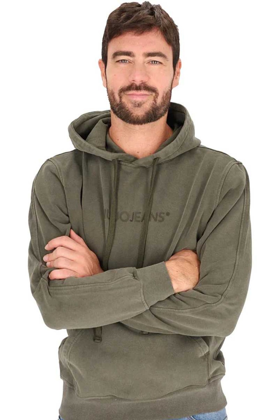 Mann Liu Jo | Sweatshirt M223P203Hoodiejprime Dunkelgrun Herren