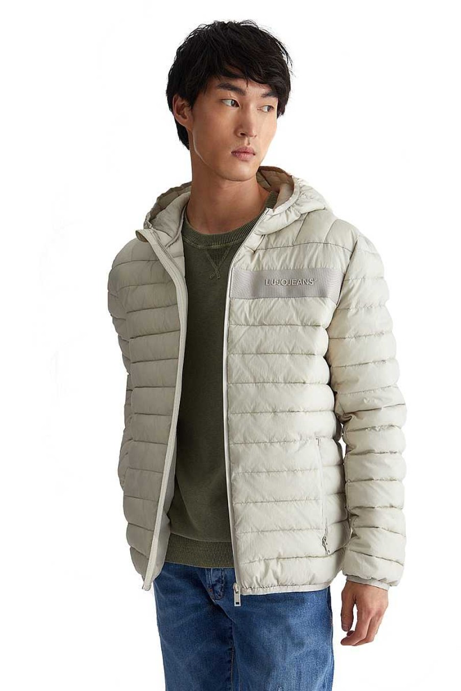 Mann Liu Jo | M223P104Lightjeans Greige Herrenjacke