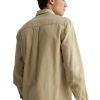 Mann Liu Jo | Leinenhemd M123P201Stripelino Beige Herren