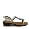 Frau Gold&Gold | Juwelen-Sandalen Gl739 Weiss Damen