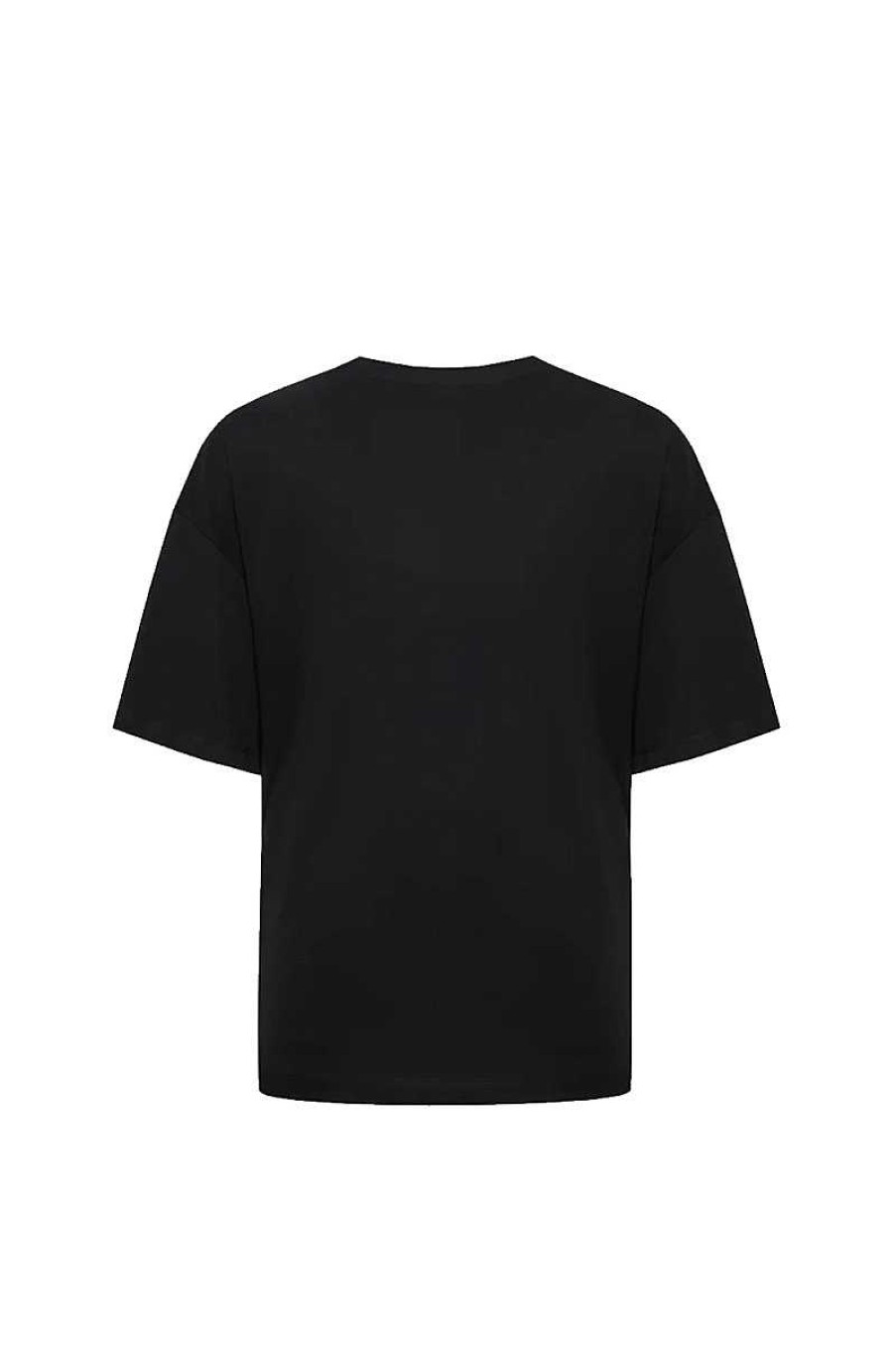 Mann Richmond | Teris Uma23124Ts Schwarzes Herren-T-Shirt