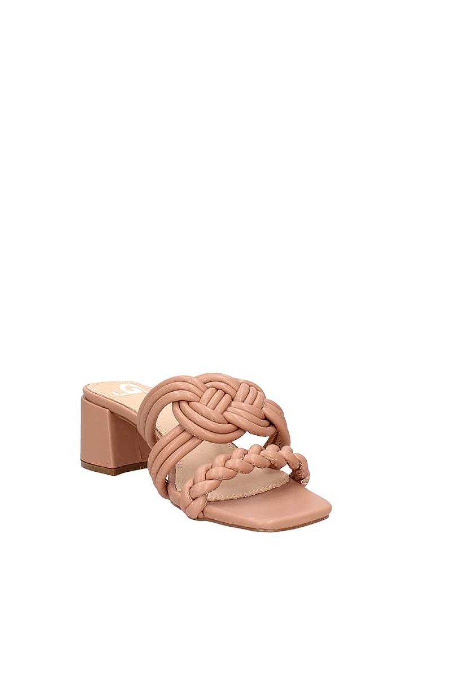 Frau Gold&Gold | Doppelbandsandalen Gp445 Braun Damen