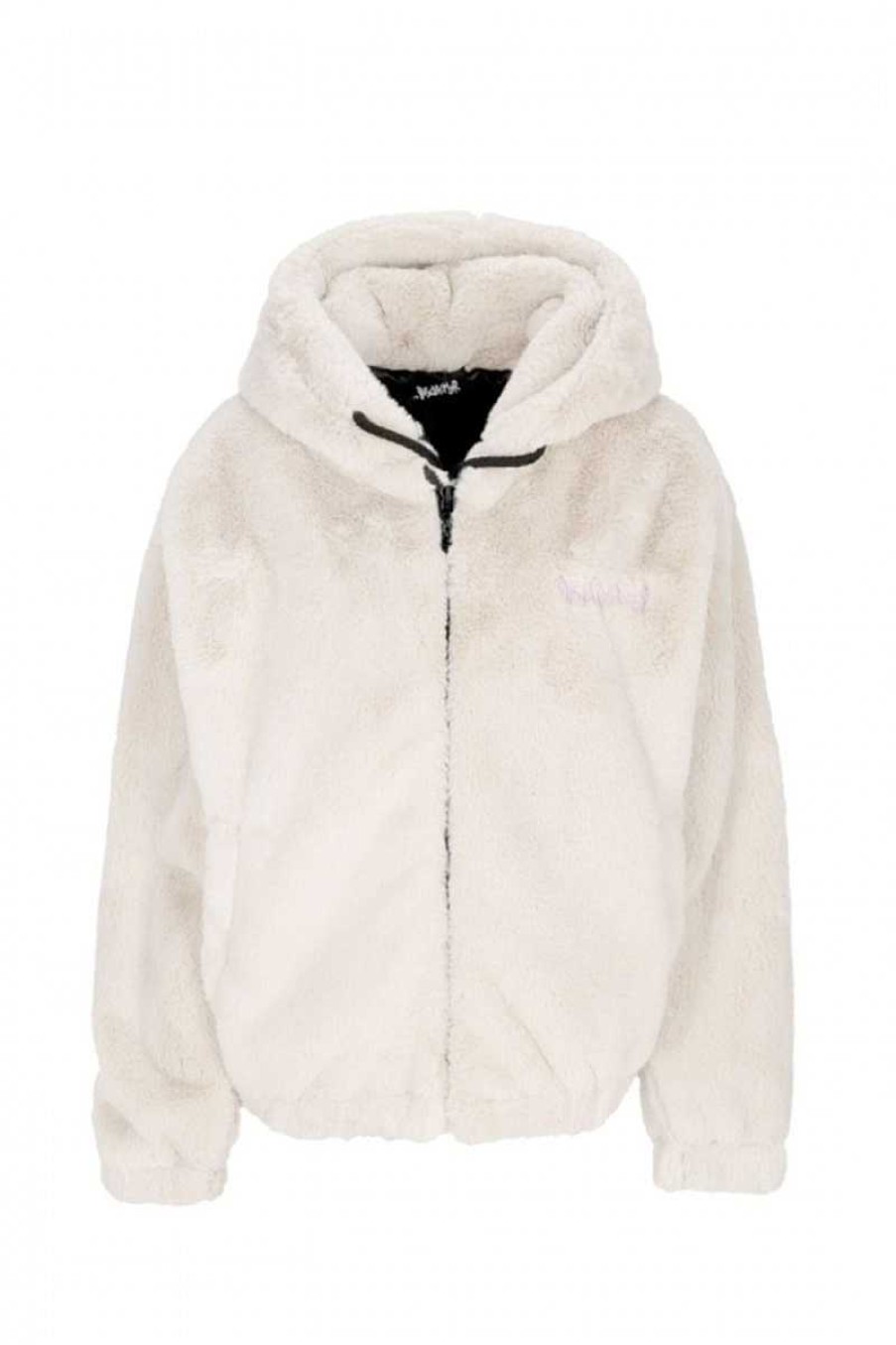 Frau Disclaimer | Eco-Pelzjacke 23Ids54143 Off White Damen