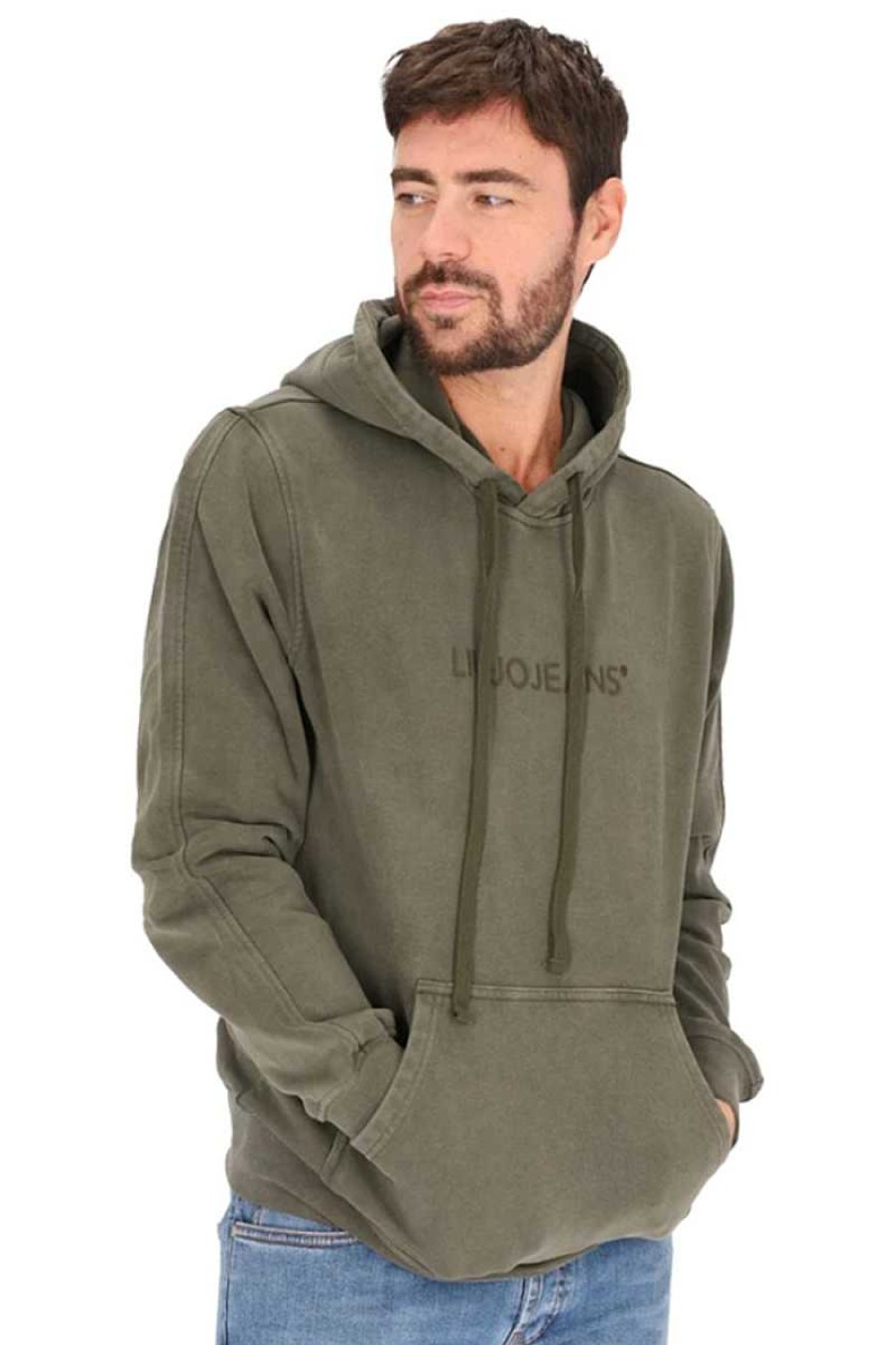 Mann Liu Jo | Sweatshirt M223P203Hoodiejprime Dunkelgrun Herren