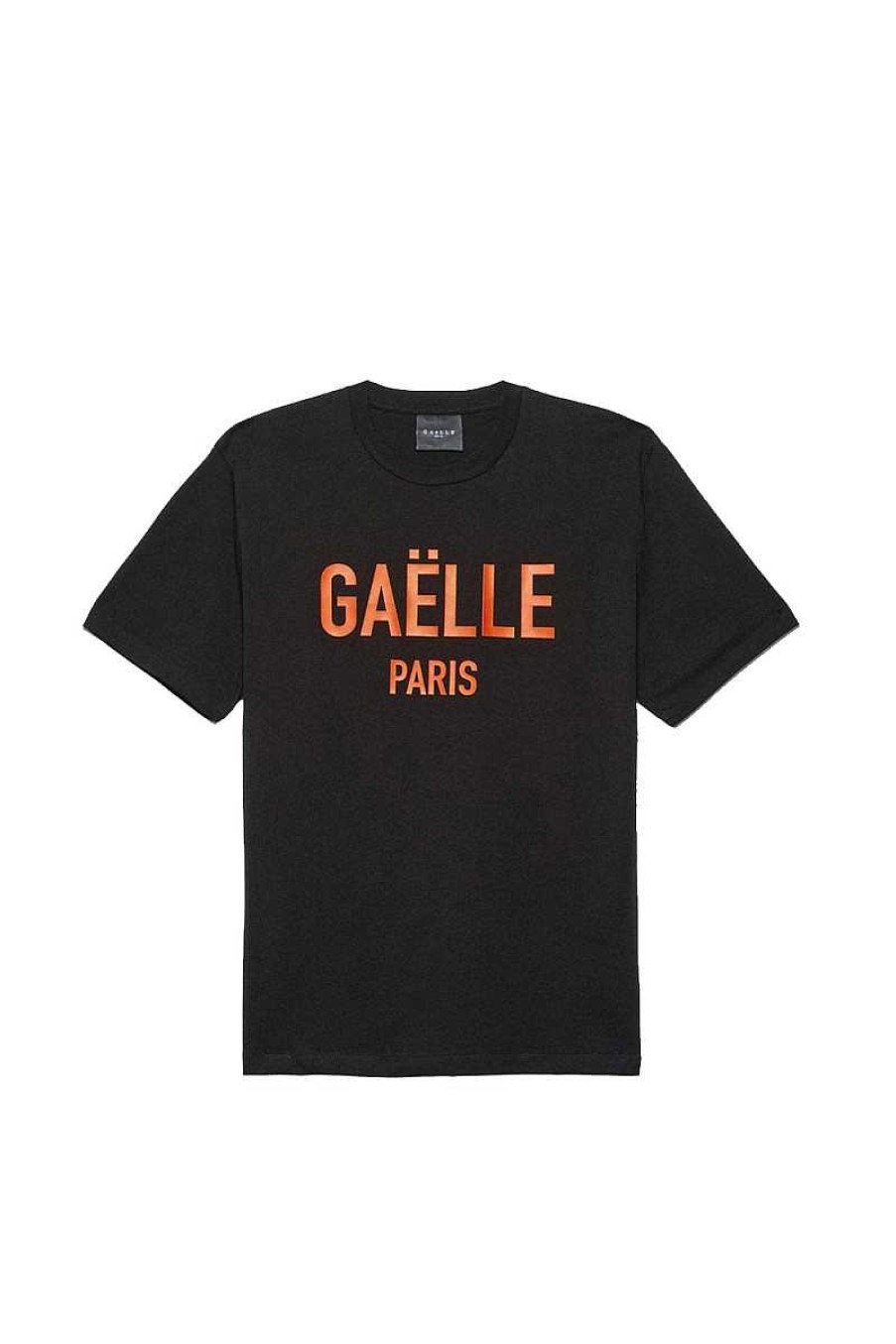 Mann Gaelle | T-Shirt Gbu01466 Schwarz Orange Herren