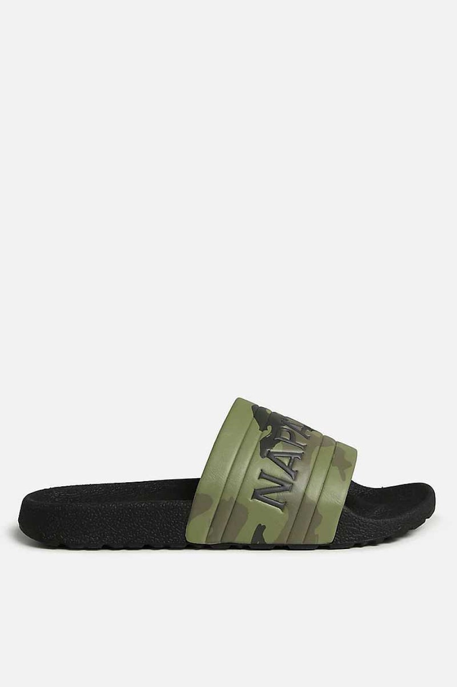 Mann Napapijri | Herren-Strand-Pantoffel Np0A4Grz Camouflage